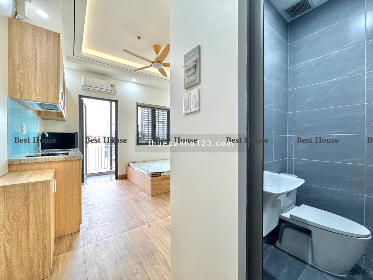 Cho thuê căn hộ ban công, giặt riêng ngay chợ Tân Hương, AEON Tân Phú