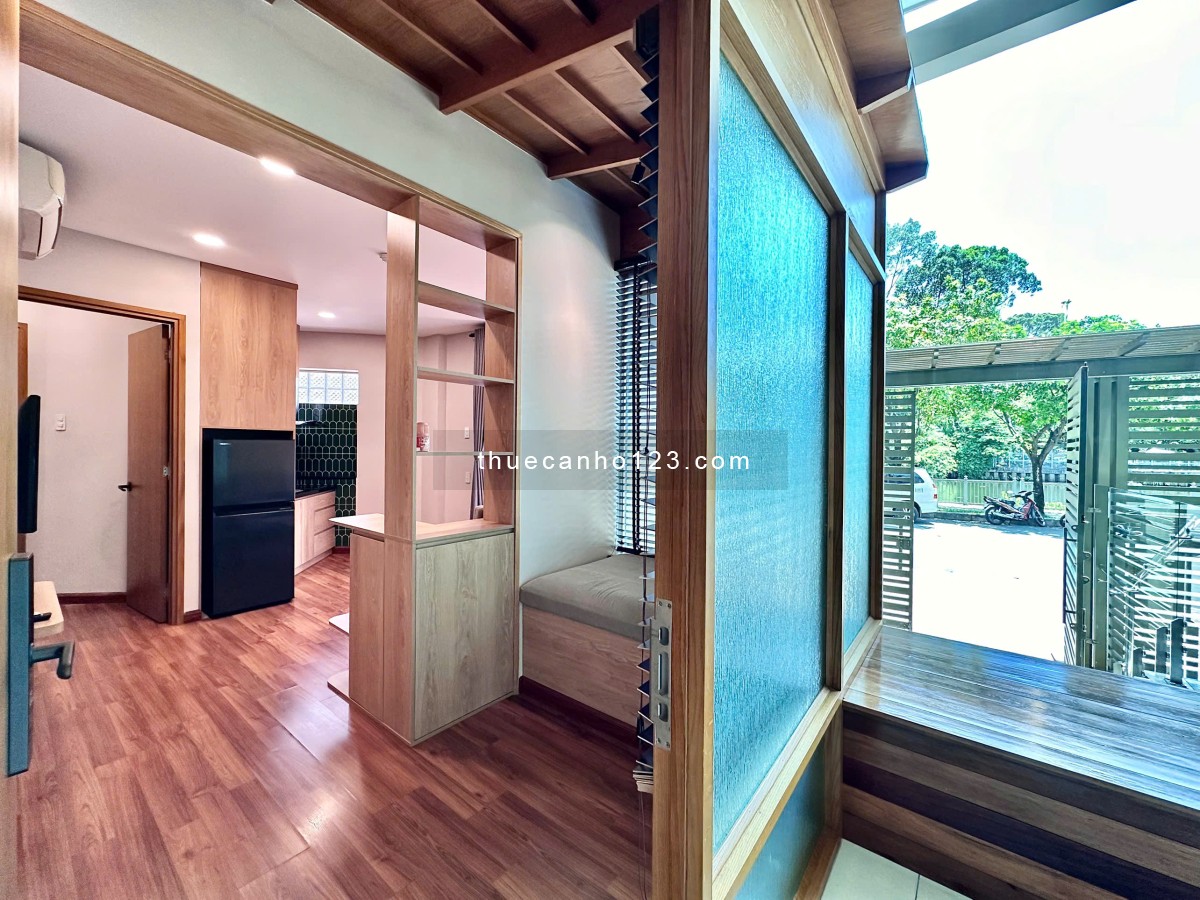 Căn hộ 1PN sân vườn 55m² – View sông – Bảo vệ 24/24 – Thang máy – Hầm xe – Landmark 81 – Bason