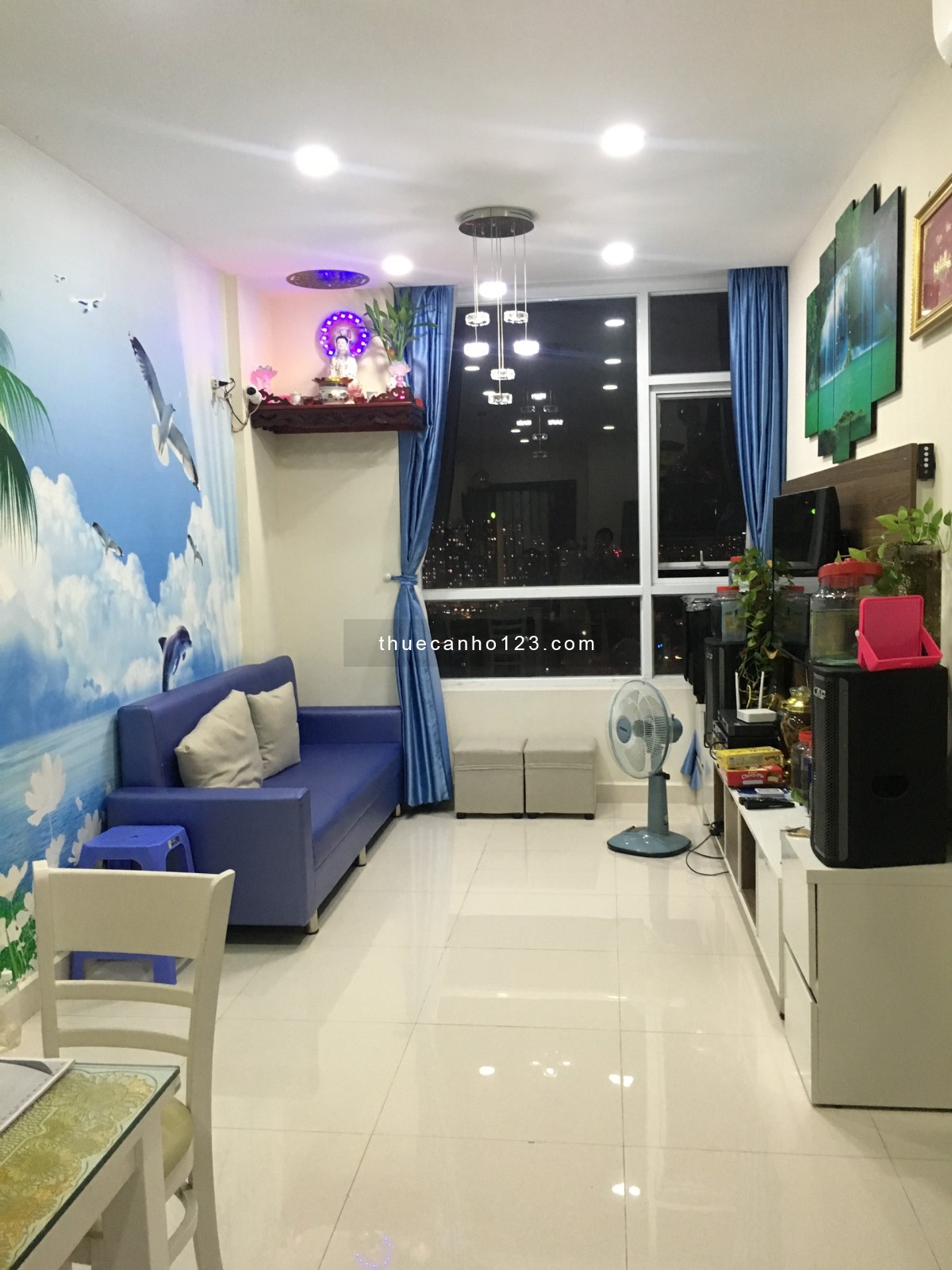 Cho thuê căn hộ 8X Rainbow Bình Tân, diện tích 64m2, 2 phòng ngủ, giá thuê 7tr5/th