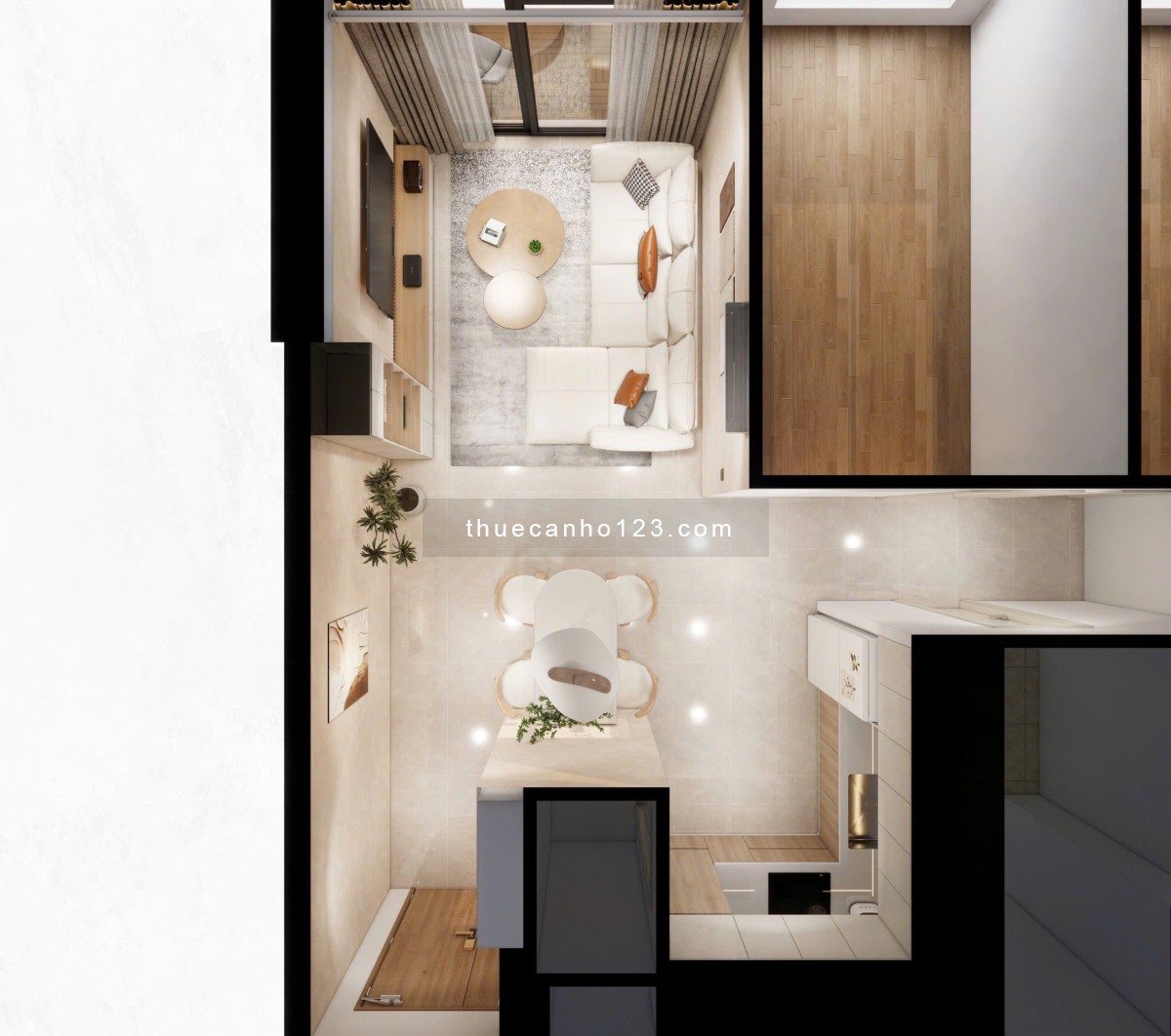 Dọn vào ở liền căn 2PN 2WC full nội thất Saigon Royal Quận 4