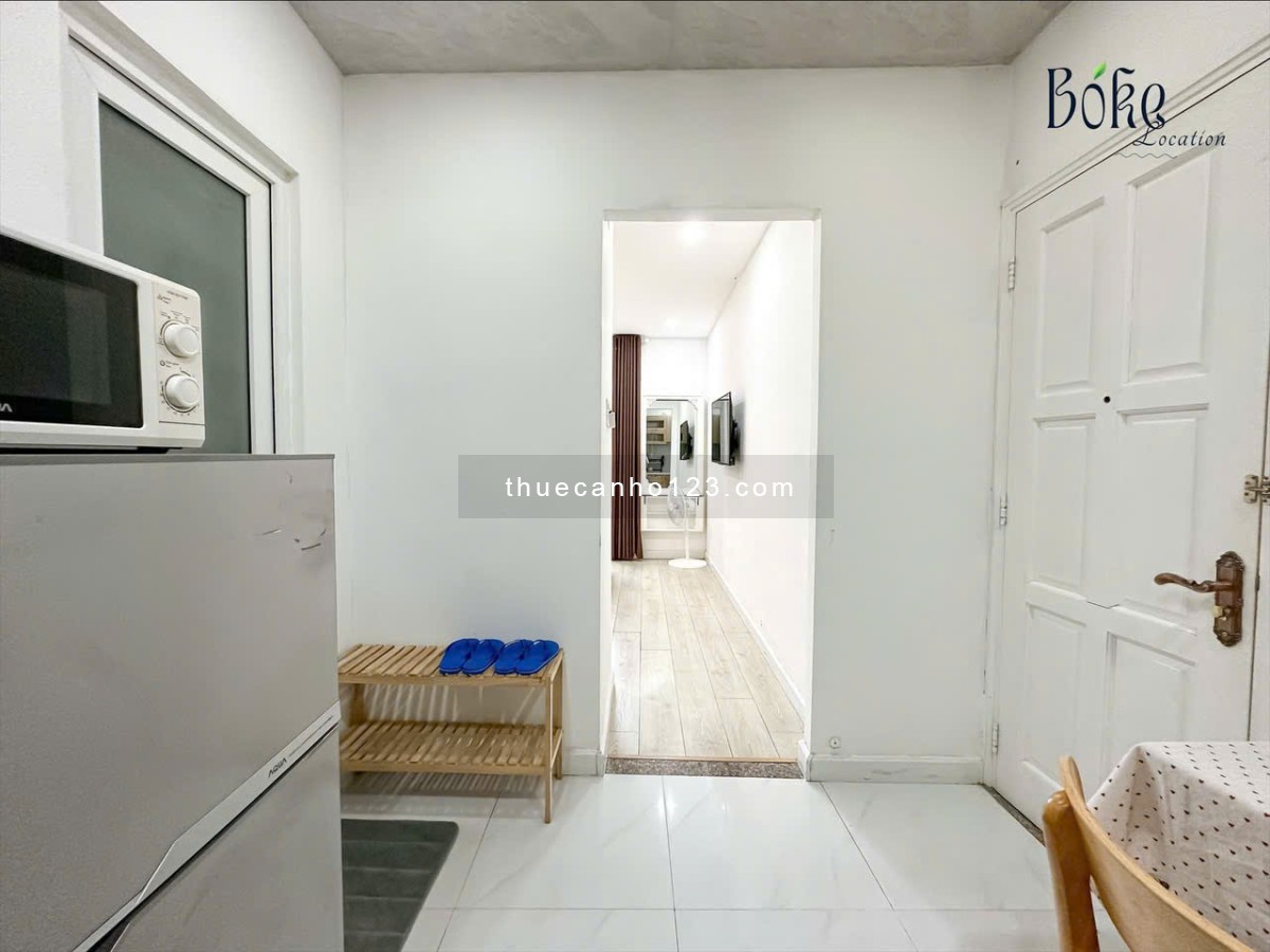 Cho thuê căn hộ 1PN-55m2, Thang máy, Hầm xe, View cây xanh, View bờ sông Gần Vòng Xoay Điện Biên Phủ