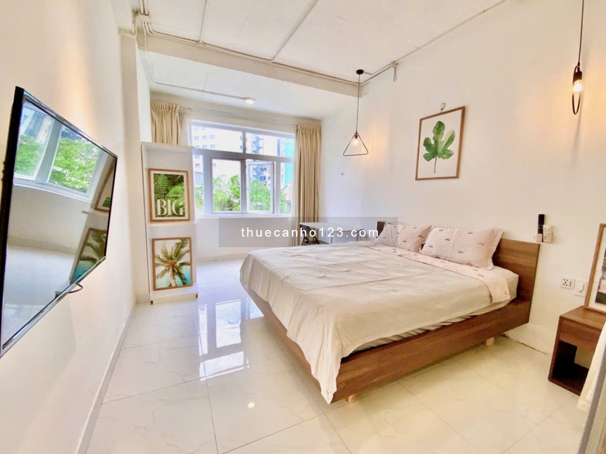 Trống sẵn studio full nội thất, tách bếp, cửa sổ lớ gần chợ Bà Chiểu ngay Nguyễn Văn Đậu, Bình Thạnh