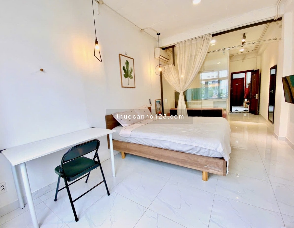 Trống sẵn studio full nội thất, tách bếp, cửa sổ lớ gần chợ Bà Chiểu ngay Nguyễn Văn Đậu, Bình Thạnh