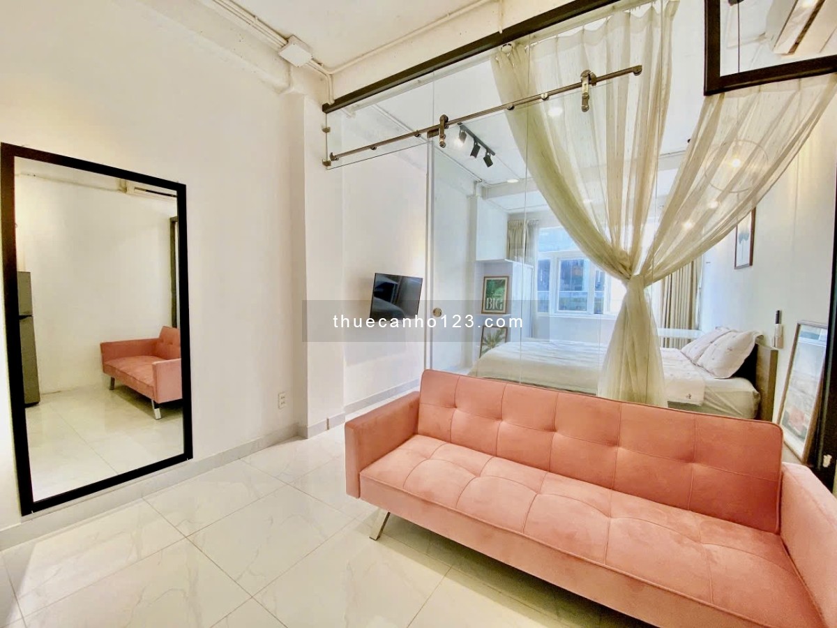 Trống sẵn studio full nội thất, tách bếp, cửa sổ lớ gần chợ Bà Chiểu ngay Nguyễn Văn Đậu, Bình Thạnh