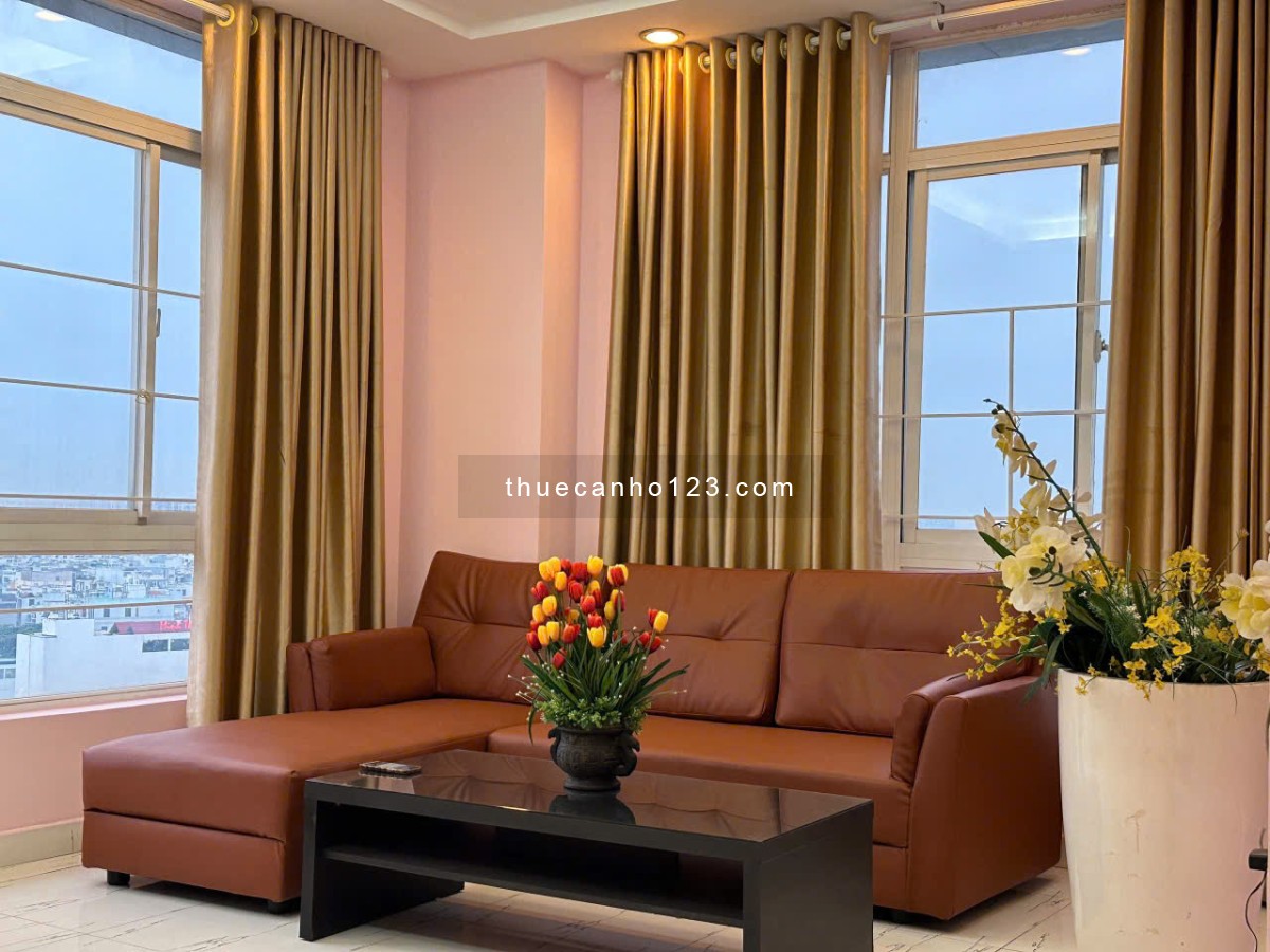 Cho thuê căn hộ Khải Hoàn quận 11, diện tích 106m2, 2 phòng ngủ, full nội thất, giá thuê 13tr/tháng