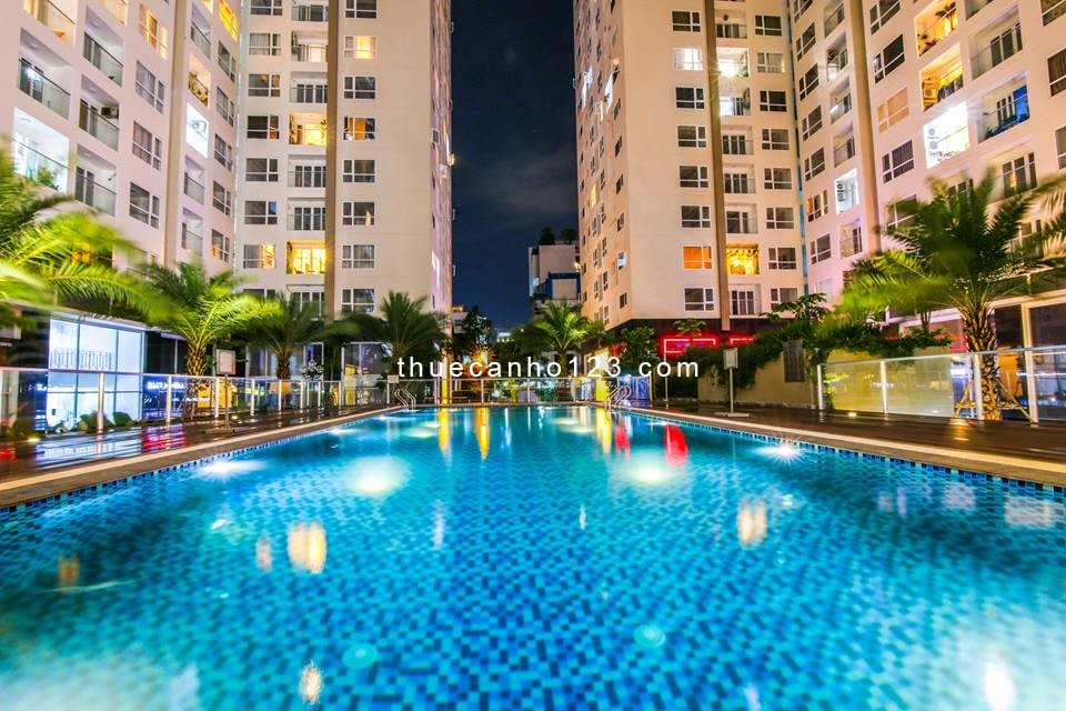 Cho thuê Sky Center Tân Bình 75m2, 2pn, 2wc, Nội thất đầy đủ, giá 16 triệu/th, nhà đẹp, ở liền.