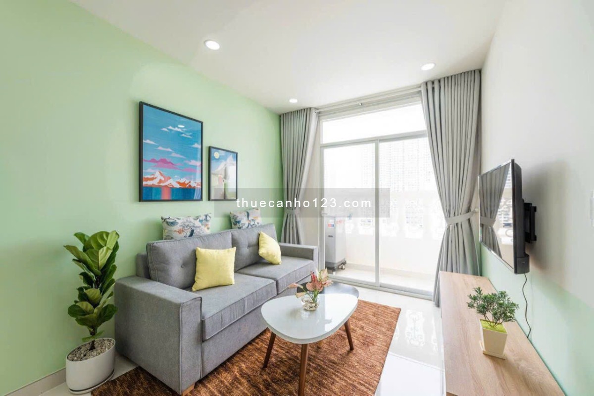 Gia đình cần cho thuê CH đẹp The Botanica Phổ Quang 60m2, 2pn, 1wc, Full NT. Giá thật: 14,5 tr/th