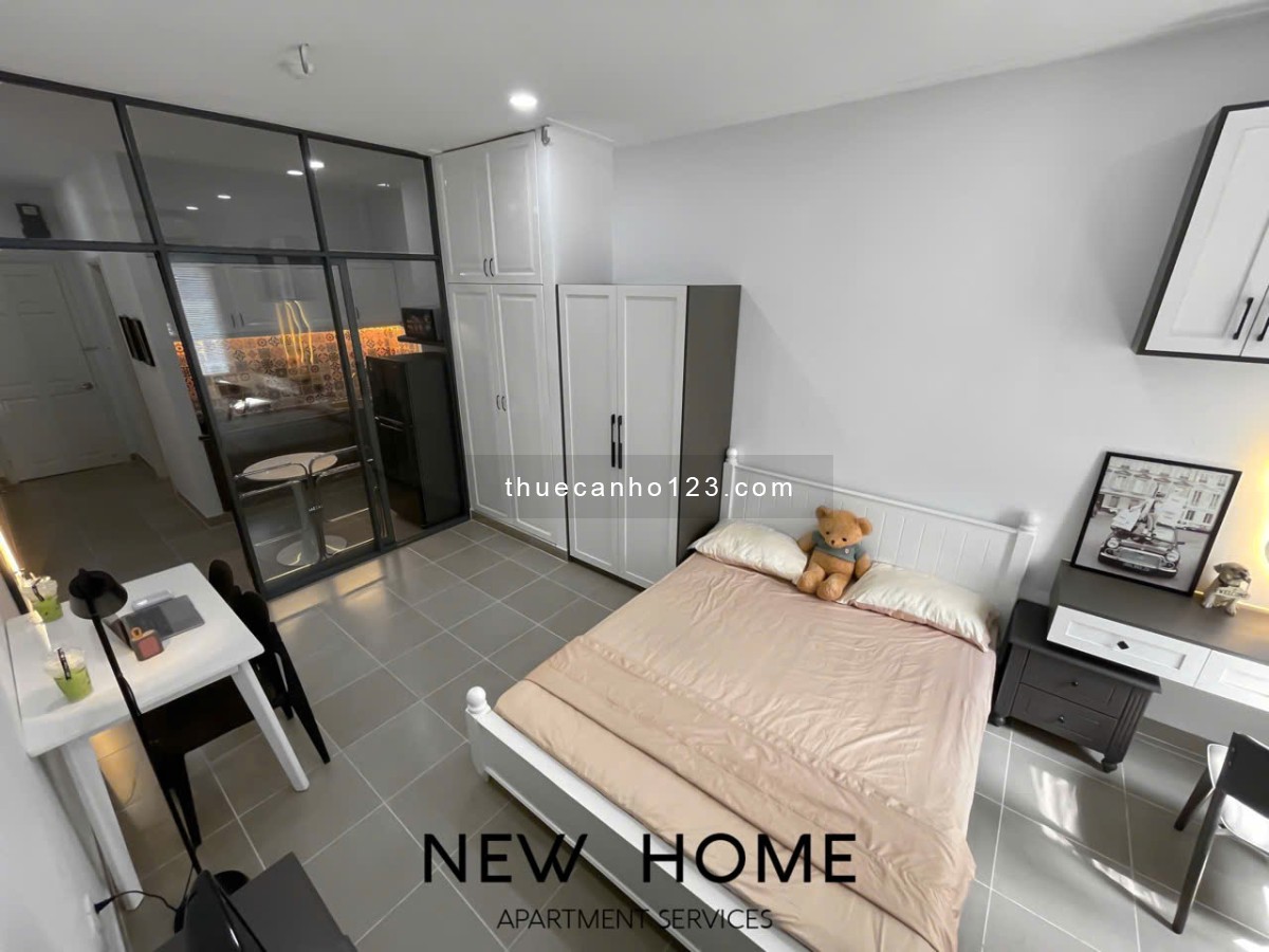 Luxury Apartment - Căn hộ 1PN - 55m2, Thang Máy Cho nuôi pet Ban công rộng gần Chợ Bà Chiểu Cầu Bông