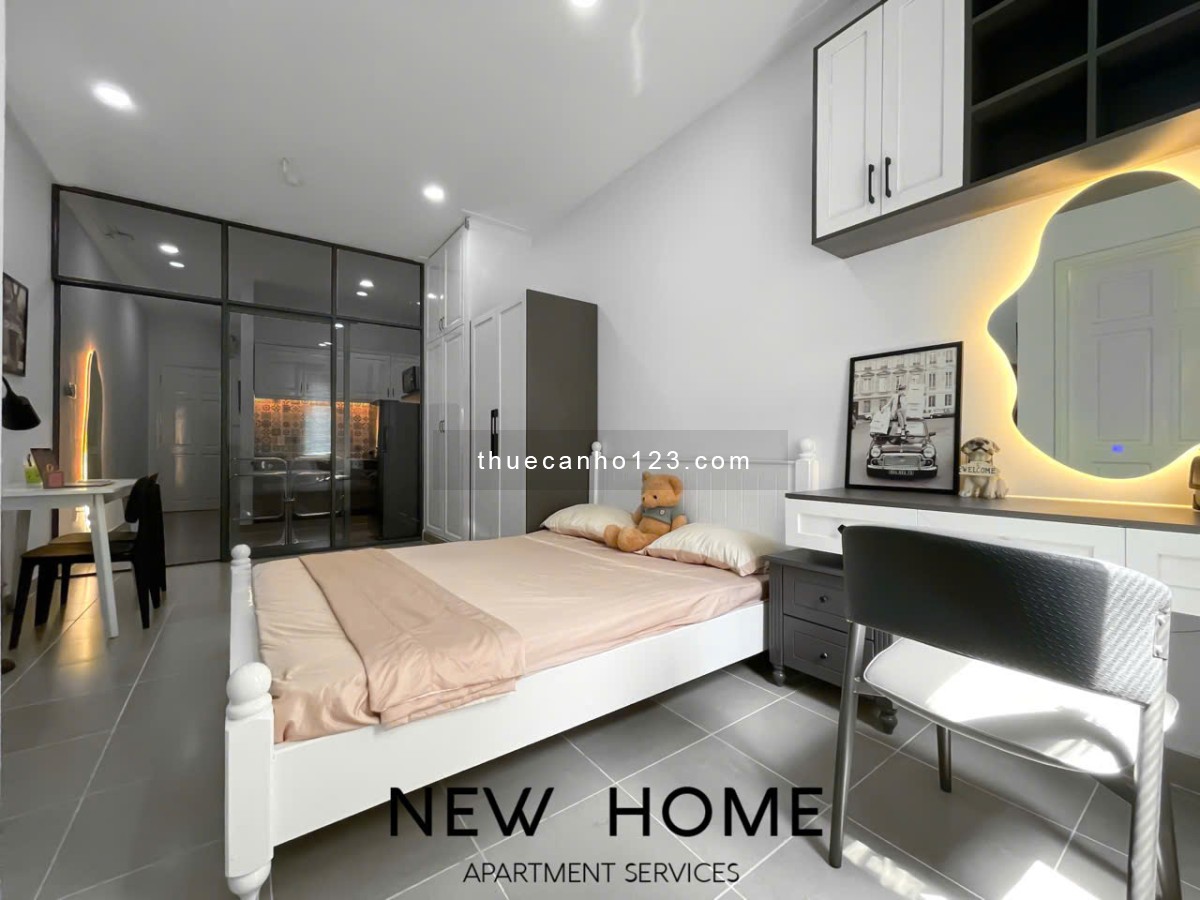 Luxury Apartment - Căn hộ 1PN - 55m2, Thang Máy Cho nuôi pet Ban công rộng gần Chợ Bà Chiểu Cầu Bông