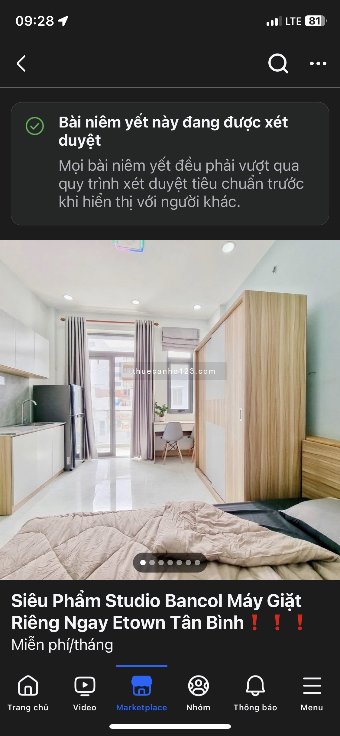 Siêu Phẩm Studio Bancol Máy Giặt Riêng Ngay Etown Tân Bình️️️