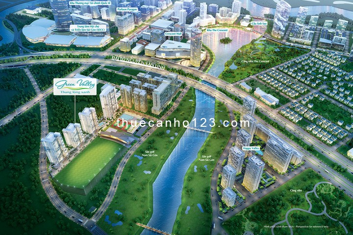 3 Phòng Ngủ 128 m2 Tháp A đẹp nhất dự án cho thuê 28 triệu / tháng