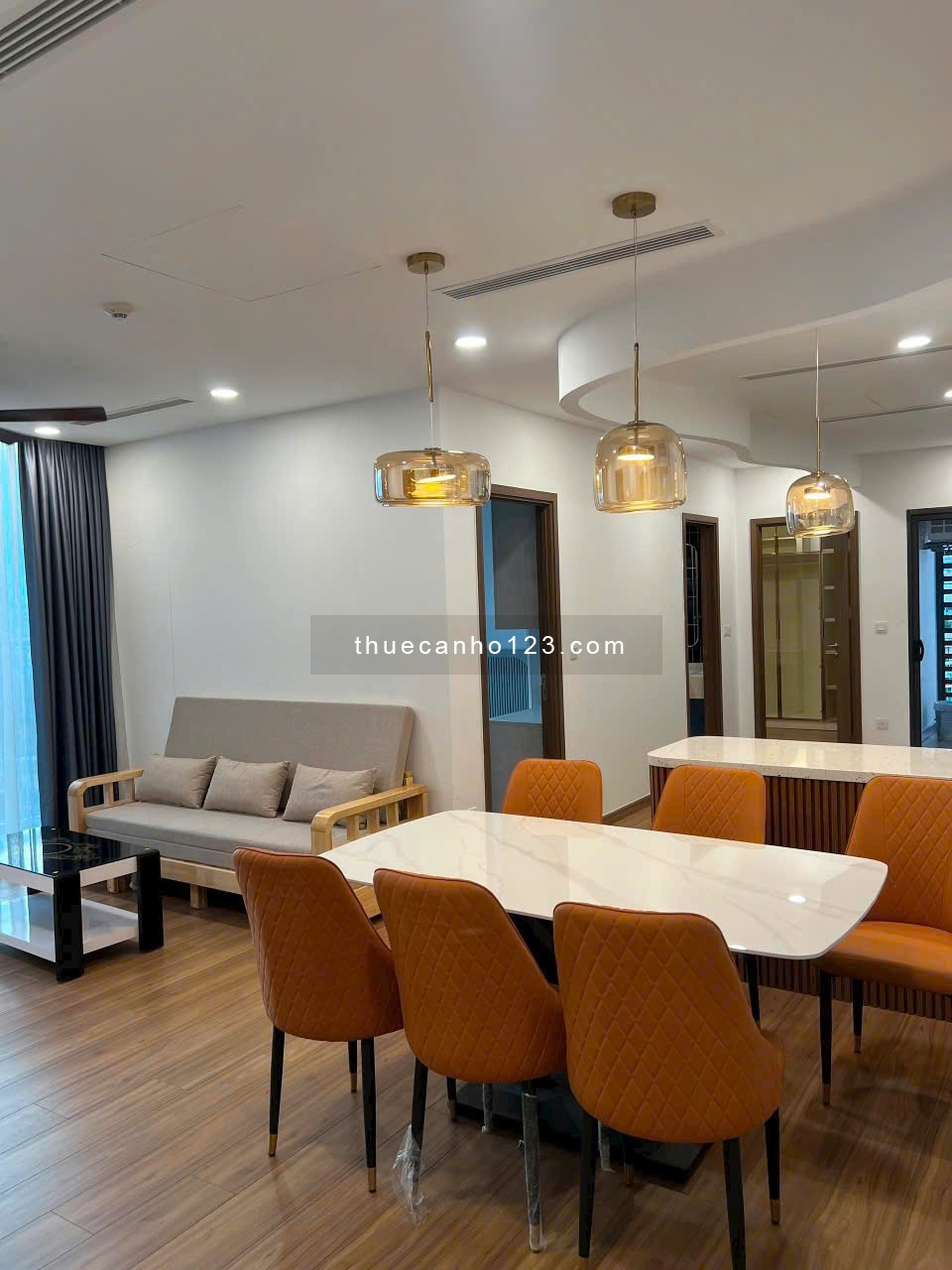 Cho thuê ECO GREEN căn góc 2PN 2WC full nội thất giá 16 triệu/ tháng nhà đẹp