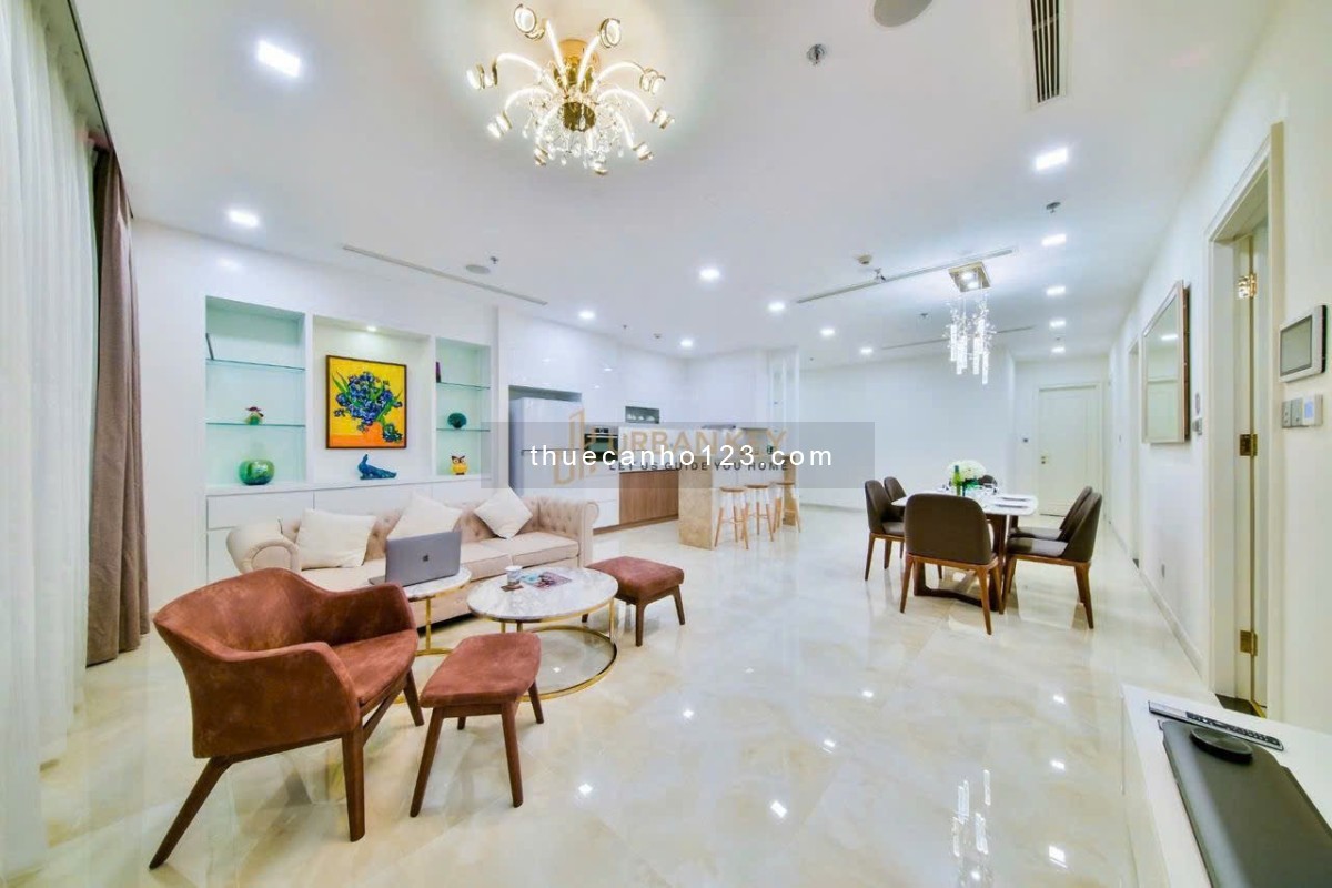 [ Giá tốt ] Cho thuê CC 120m2, 40 triệu VND, 3PN, 2WC view sông Sài Gòn tại Vinhomes Golden River Q1