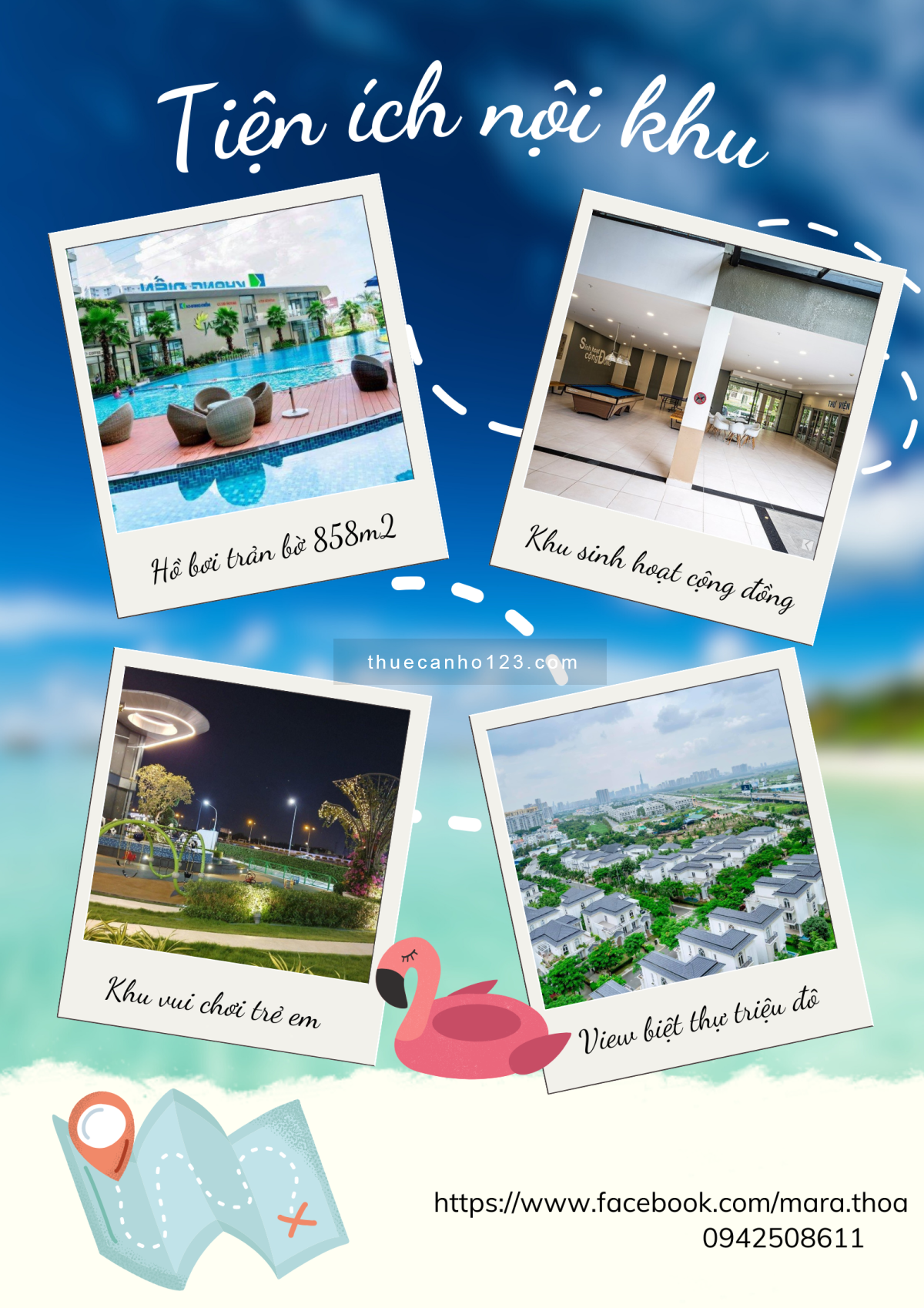 Một căn duy nhất mở cửa bước ra sân vườn tại Jamila Khang Điền, nhà trống cơ bản – 8.5 triệu