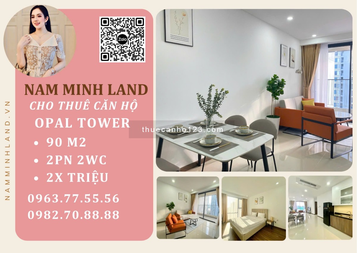Hải Yến 0963775556 - Giỏ hàng cho thuê Opal - Saigon Pearl - căn 2 PN, nội thất cao cấp, tầng cao