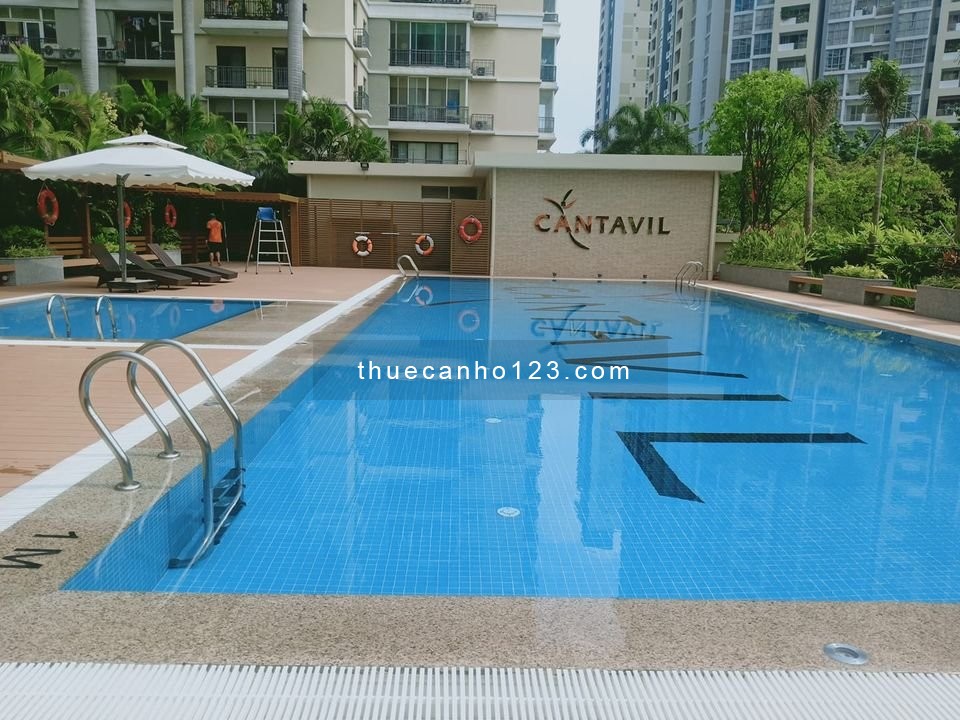 Cho thuê CHCC Cantavil Q.2 (75m, 2pn, giá 13tr )(120m, 3pn)2 ban công, view mát cả ngày, lầu cao