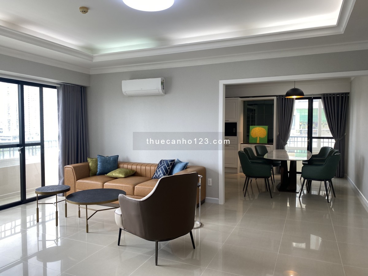 Cho thuê CHCC Cantavil Q.2 (75m, 2pn, giá 13tr )(120m, 3pn)2 ban công, view mát cả ngày, lầu cao