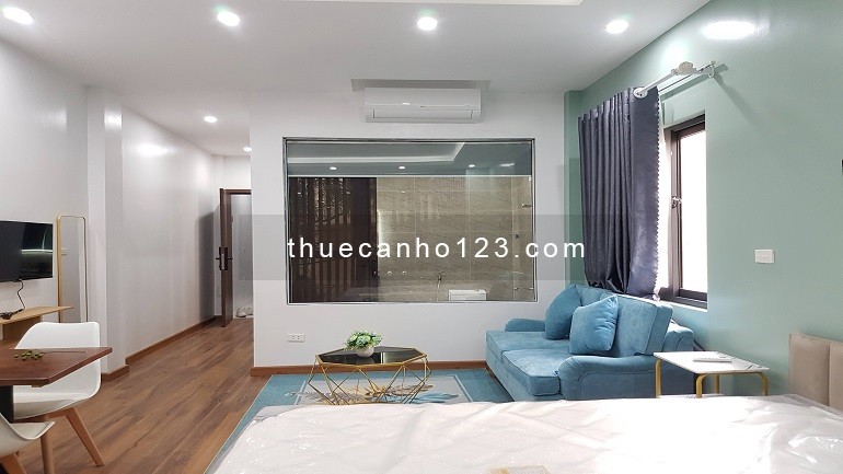 Cho thuê căn hộ dịch vụ tại Nghi Tàm, Tây Hồ, 45m2, 1PN, đầy đủ nội thất đẹp hiện đại, thoáng