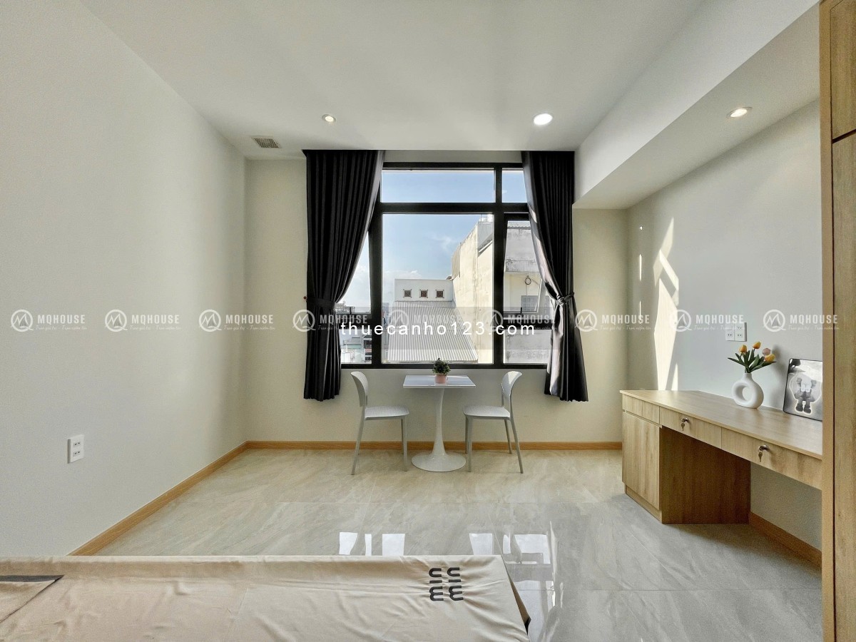 Cho thuê căn hộ cao cấp phòng 1 phòng ngủ – Cửa sổ lớn – Full nội thất – Nhất Chi Mai, Tân Bình