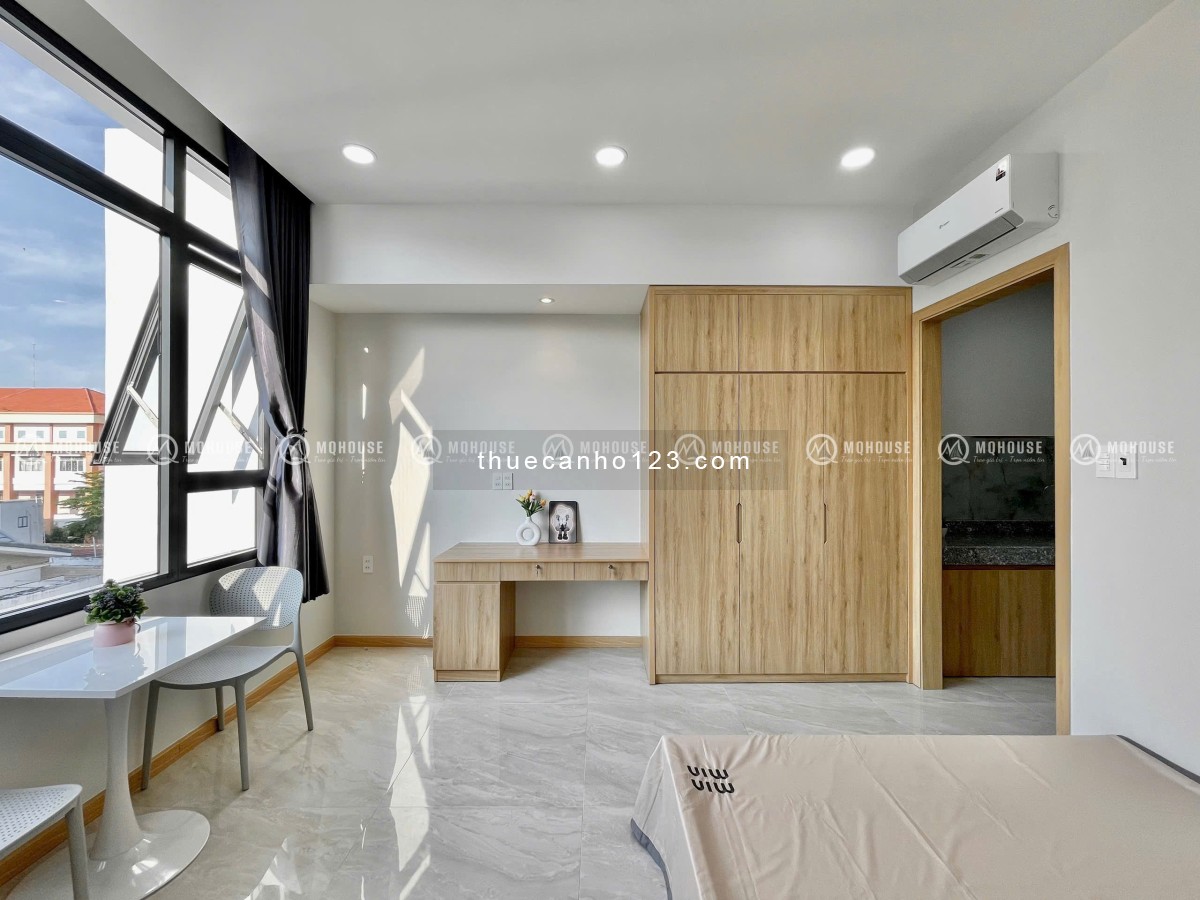 Cho thuê căn hộ cao cấp phòng 1 phòng ngủ – Cửa sổ lớn – Full nội thất – Nhất Chi Mai, Tân Bình