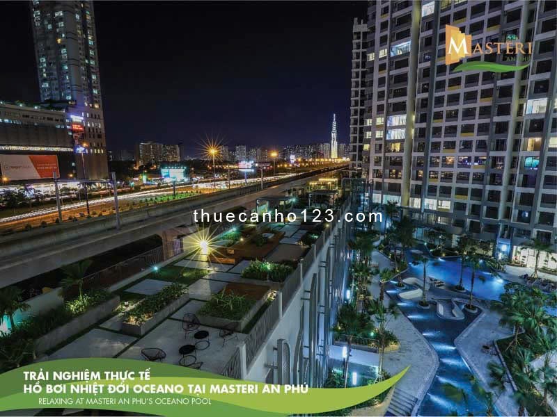 Cho thuê căn hộ Masteri An Phú Quận 2, DT 54m2, 1PN, đầy đủ nội thất. Giá 14.5 tr/th