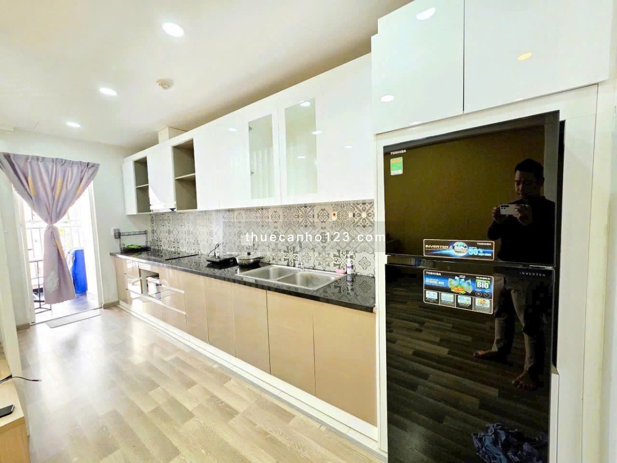 Chung cư Saigonres. Nguyễn Xí,p26, Bình THạnh: 45m2, có nt, 1p ngủ, 10,5tr/th