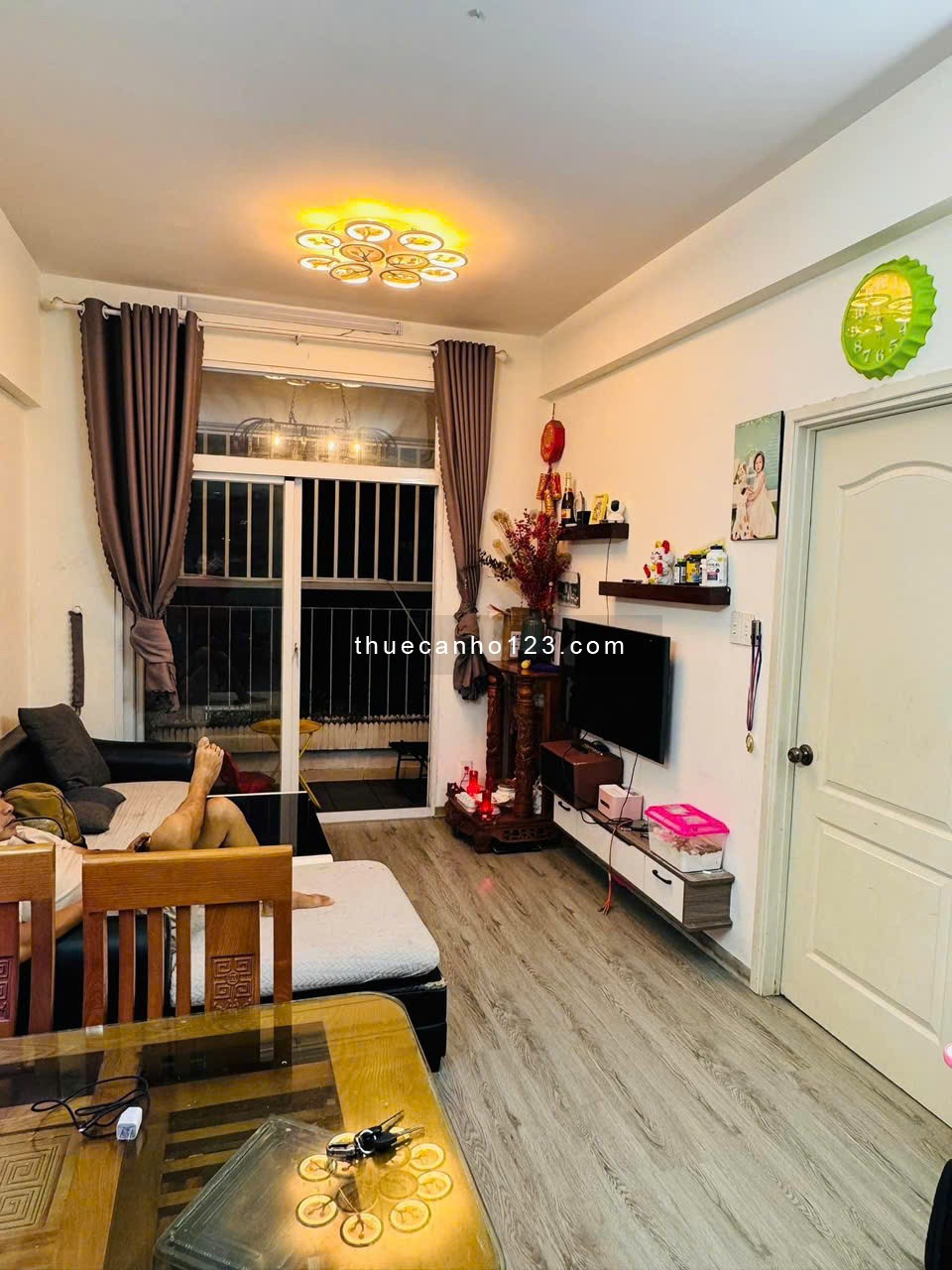 Chung cư Saigonres, Nguyễn Xí, BT: 1p ngủ, ban công, 45m2, 10tr5