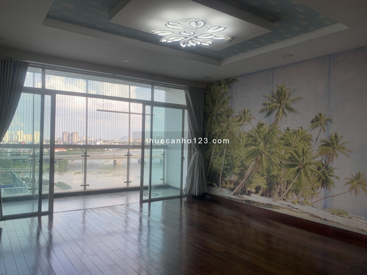 Thuê CHCC Hoàng Anh Riverview Q2 (138m, 3pn, giá 19 tr/th) Ban công lớn view thoáng mát cả ngày