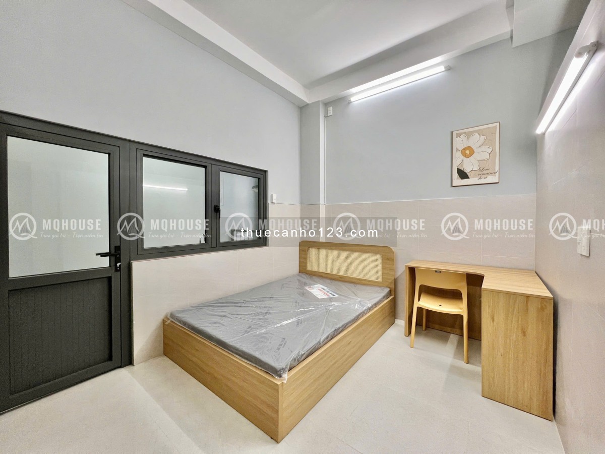 Cho thuê căn hộ studio tách bếp – Thang máy, nhà mới 100%, gần sân bay – CV Gia Định