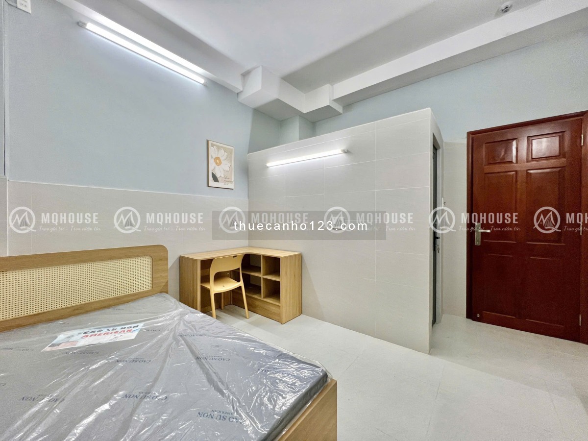 Cho thuê căn hộ studio tách bếp – Thang máy, nhà mới 100%, gần sân bay – CV Gia Định
