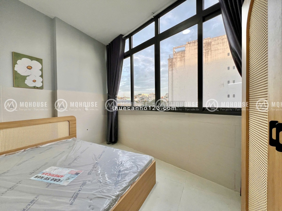 Cho thuê căn hộ studio tách bếp – Thang máy, nhà mới 100%, gần sân bay – CV Gia Định