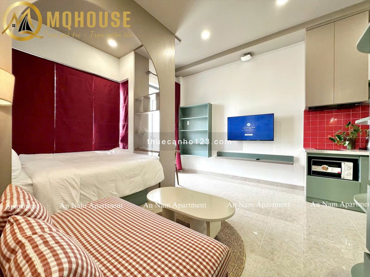 Cho thuê căn hộ ban công sang trọng – Mới 100%, gần CV Gia Định – Ngã tư Phú Nhuận