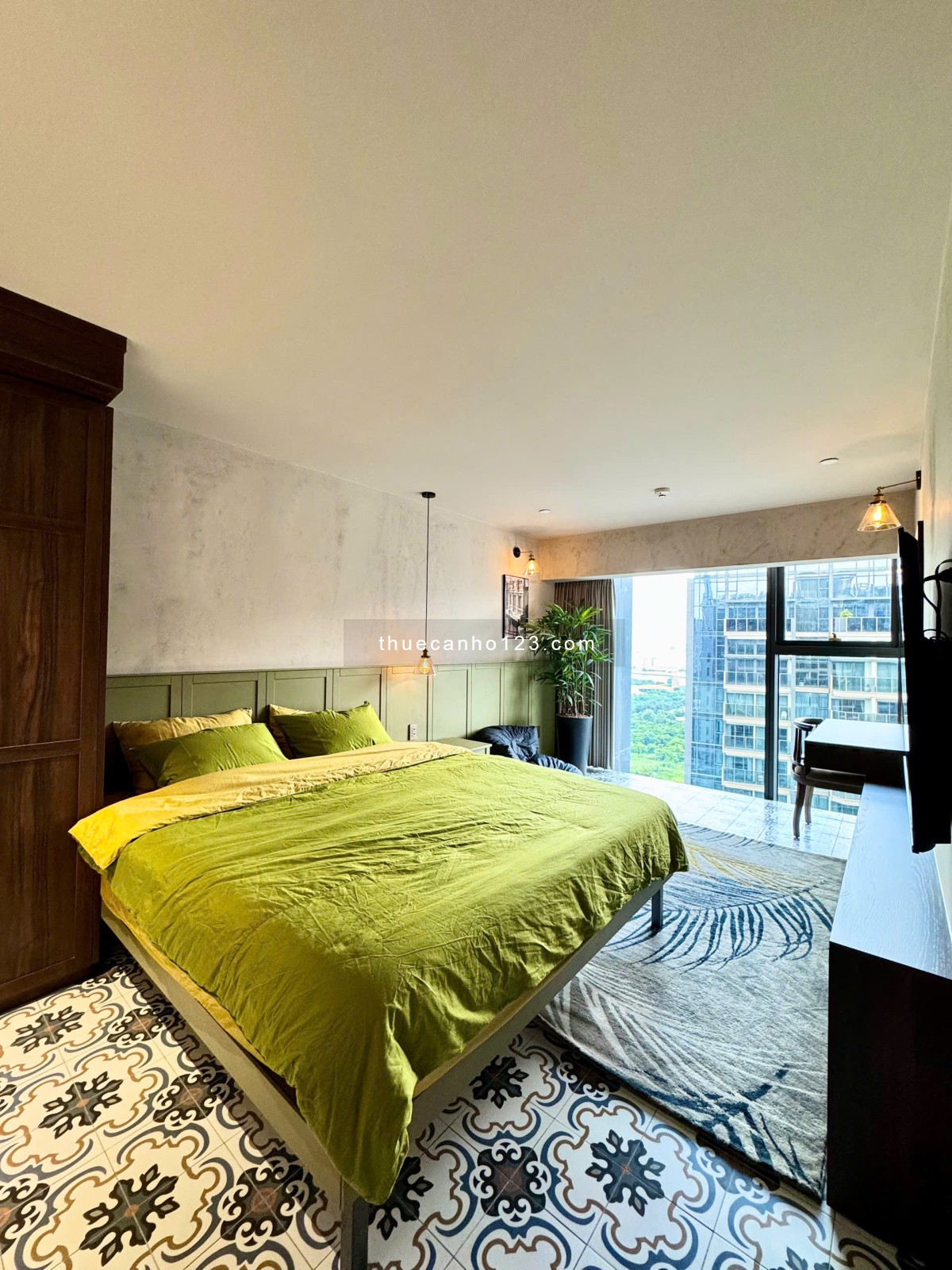 The Opera cho thuê duplex 2 căn thông, tầng cao view trực diện sông, nội thất thiết kế