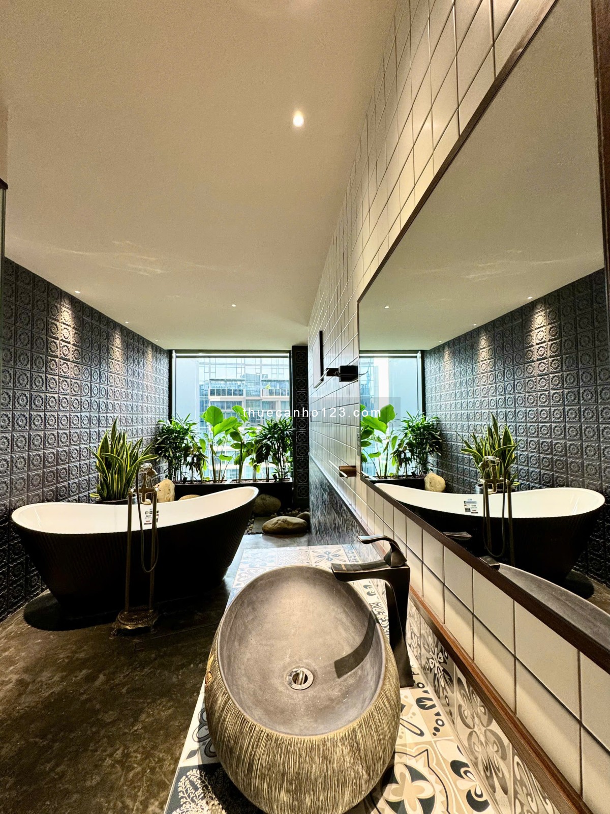 The Opera cho thuê duplex 2 căn thông, tầng cao view trực diện sông, nội thất thiết kế