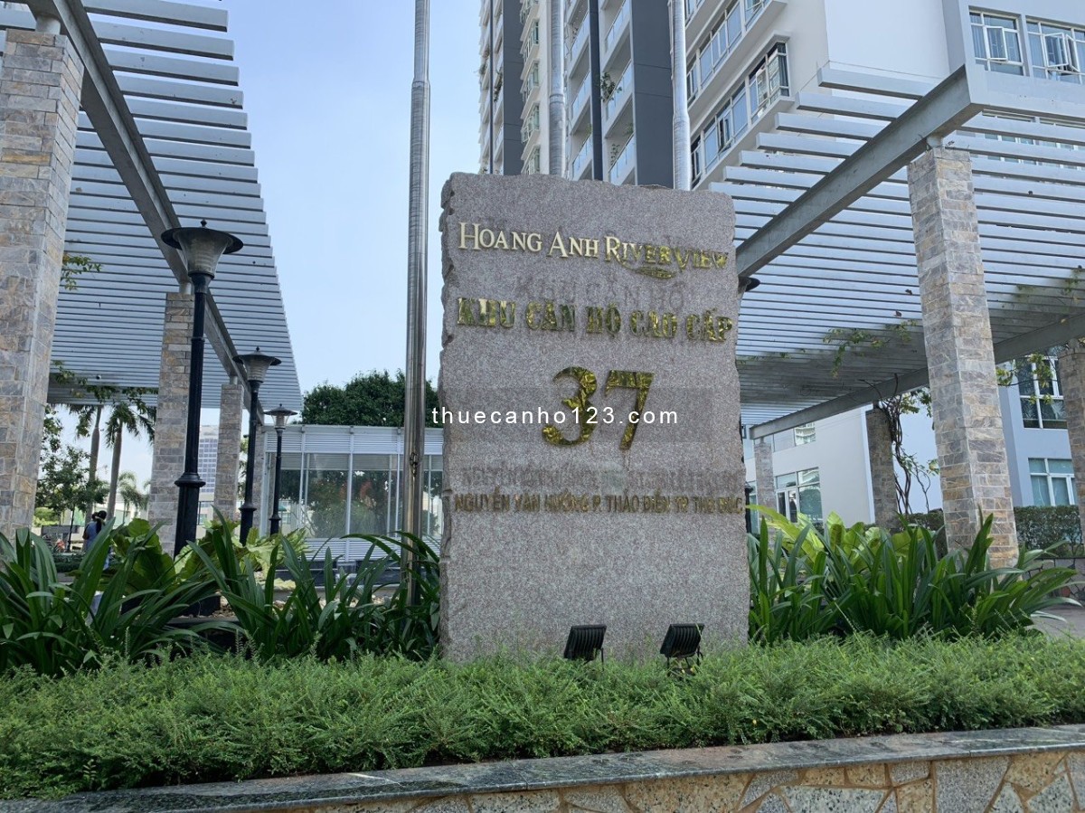 Thuê CH Hoàng Anh River View Q2 (137m, 3pn,giá 19 tr/th ) Lầu cao, View thoáng, ban công lớn đón gió