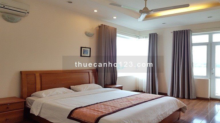 Cho thuê căn hộ dịch vụ tại Yên Hoa, Tây Hồ, 100m2, 2PN, view hồ, ban công, đầy đủ nội thất hiện đại