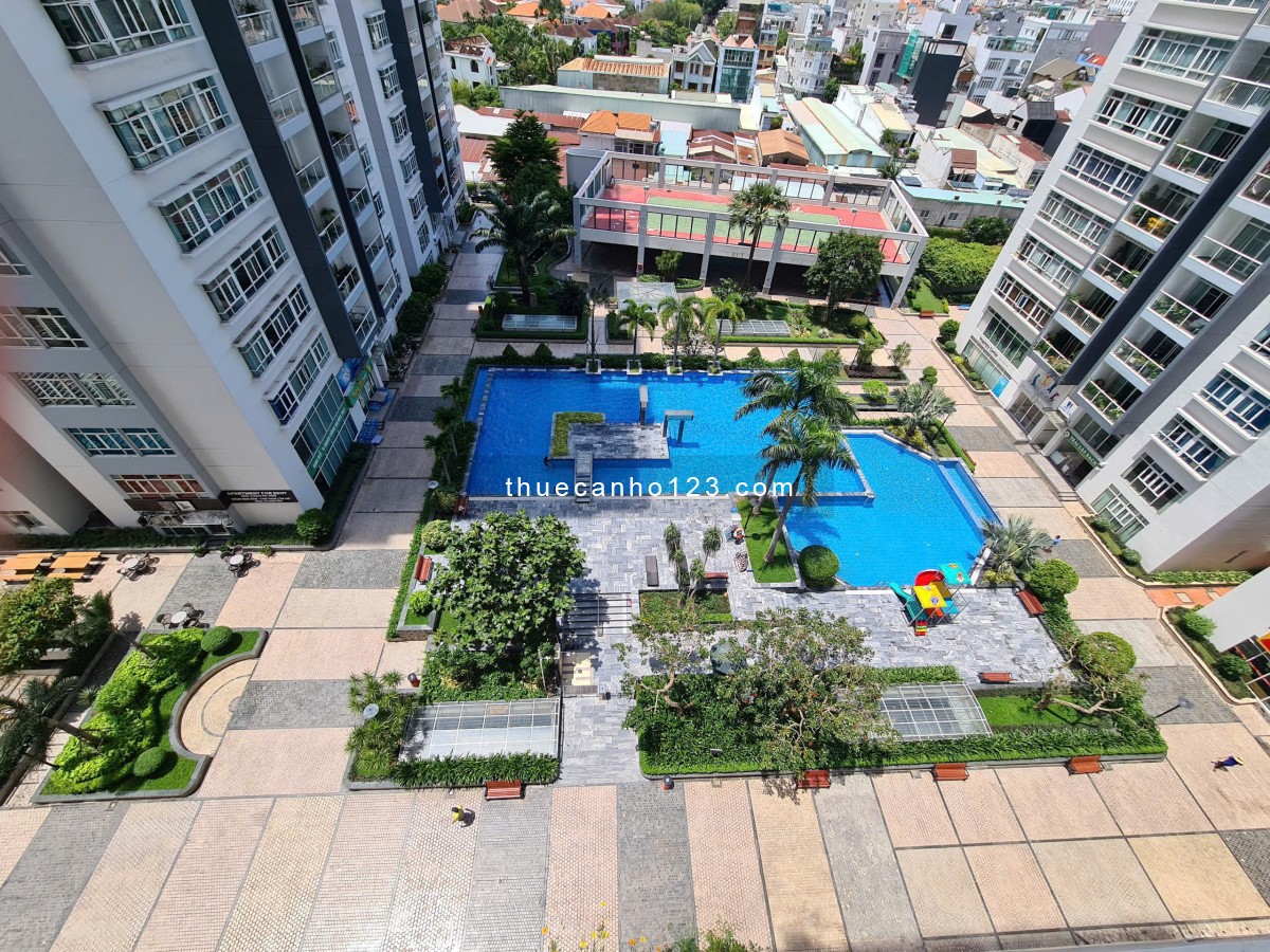 Thuê CH Hoàng Anh River View Q2 (137m, 3pn,giá 19 tr/th ) Lầu cao, View thoáng, ban công lớn đón gió