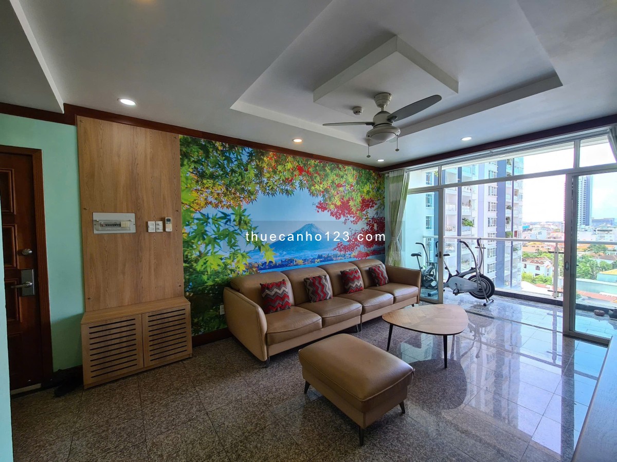 Thuê CHCC Hoàng Anh Riverview Q2 (138m, 3pn, giá 19 tr/th) Ban công lớn view thoáng mát cả ngày