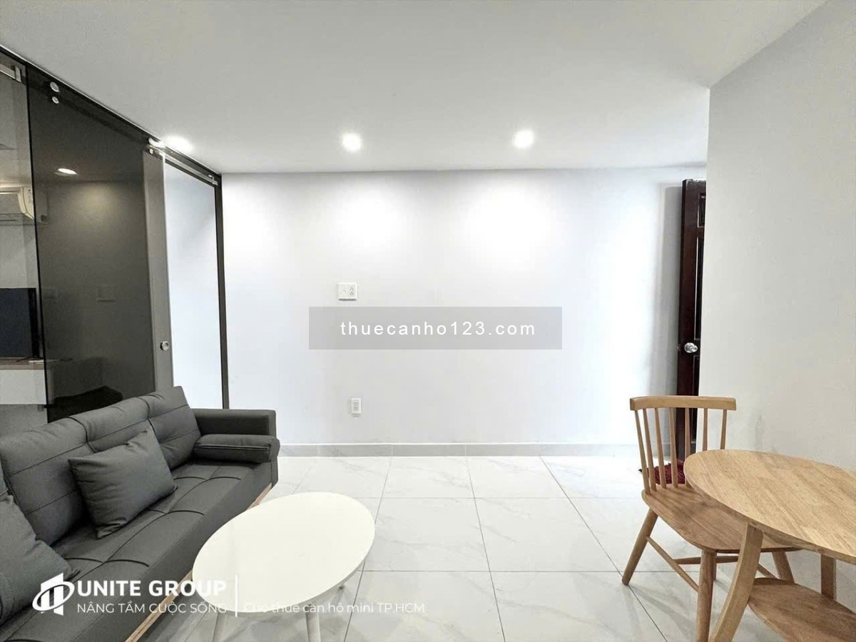 Căn hộ 1PN ban công/ cửa sổ có máy giặt riêng - Thang máy gần chợ Phạm Văn Hai tọa lạc quận Tân Bình