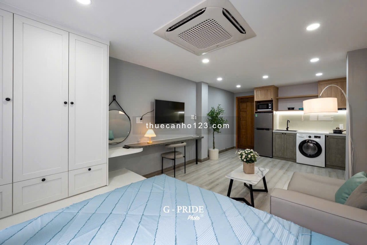 Căn hộ cho thuê tại Trung Tâm Quận 1,3,10 - Đầy đủ nội thất, thang máy, máy giặt riêng