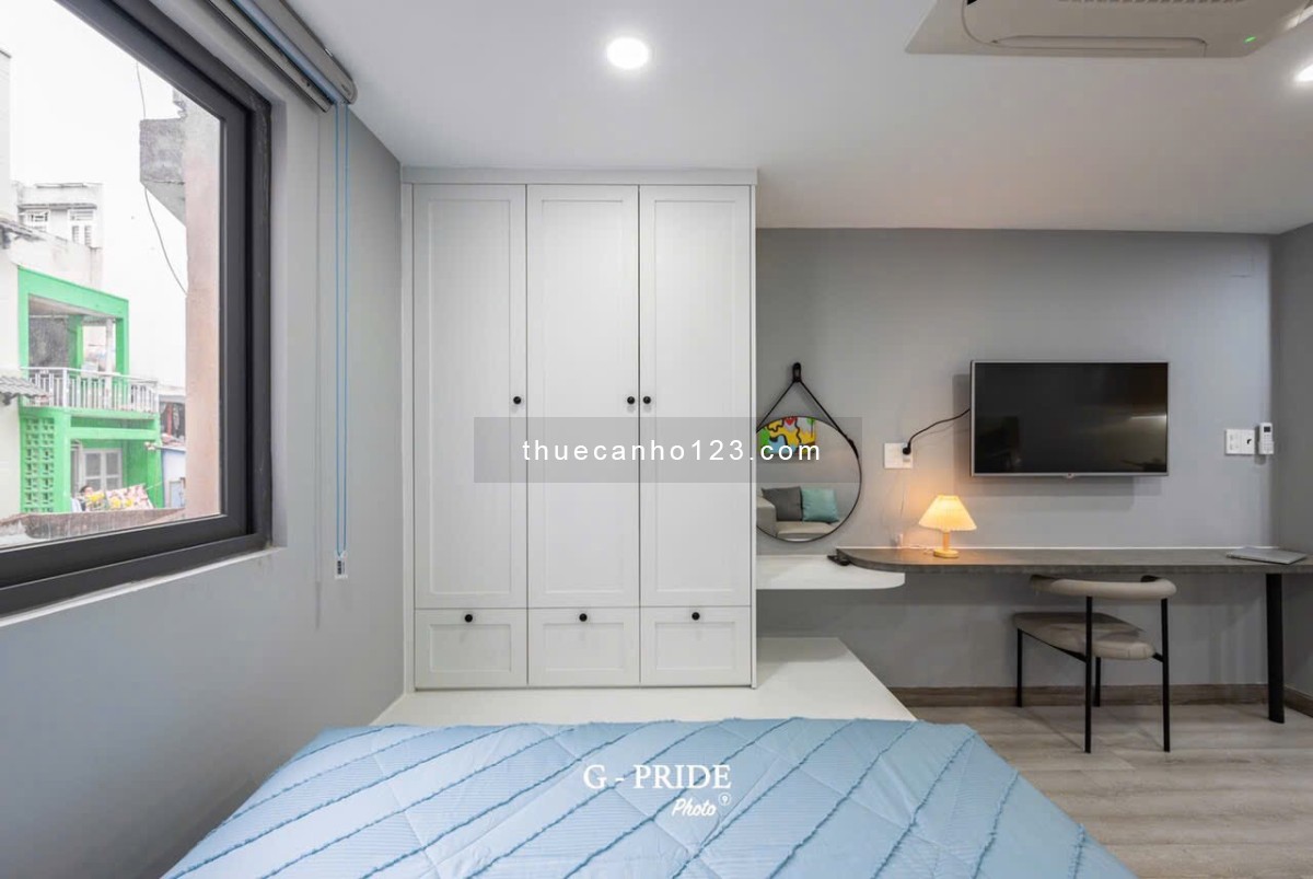 Căn hộ cho thuê tại Trung Tâm Quận 1,3,10 - Đầy đủ nội thất, thang máy, máy giặt riêng