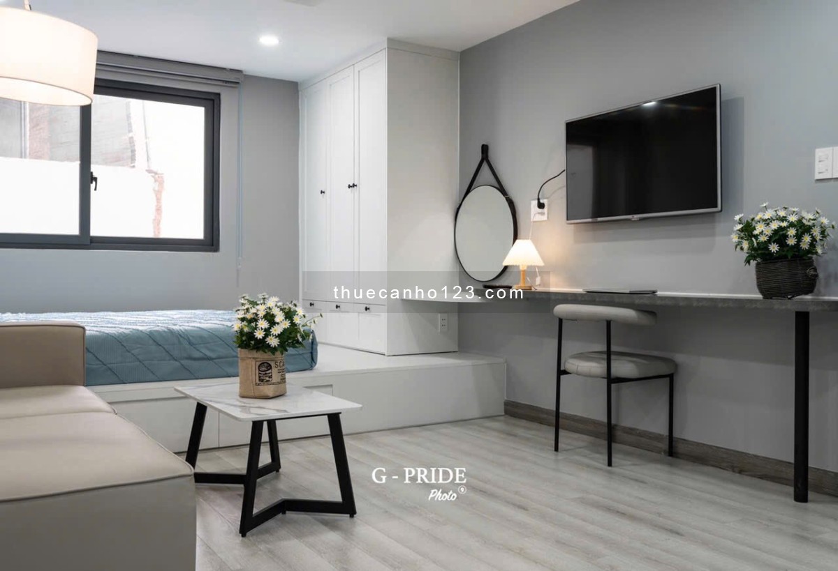 Căn hộ cho thuê tại Trung Tâm Quận 1,3,10 - Đầy đủ nội thất, thang máy, máy giặt riêng