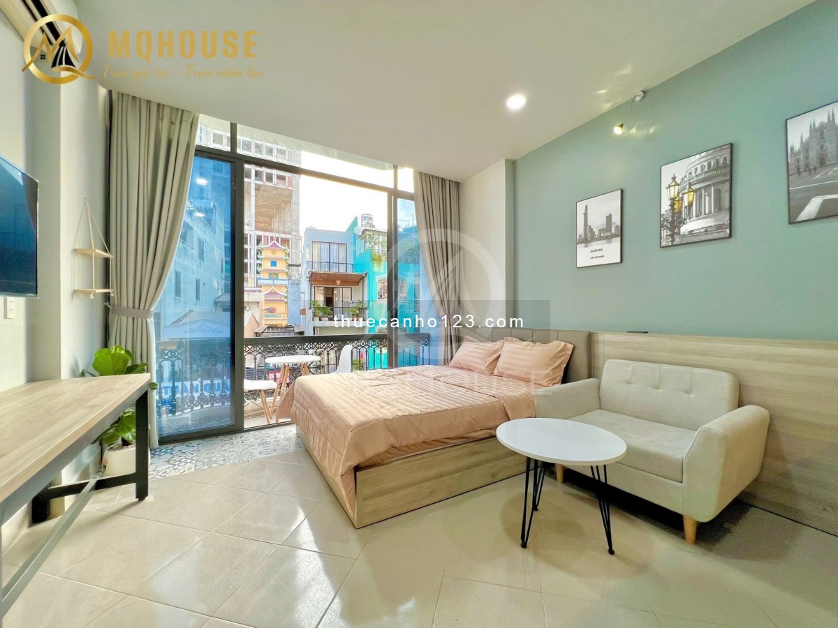 Hệ thống căn hộ mini cho thuê khu vực Trung Tâm Q1,3,10 - Ban công, thang máy, máy giặt riêng