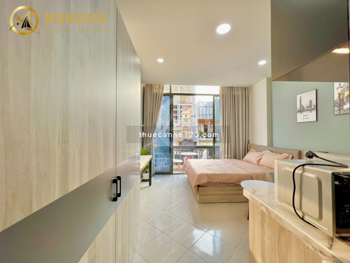 Hệ thống căn hộ mini cho thuê khu vực Trung Tâm Q1,3,10 - Ban công, thang máy, máy giặt riêng