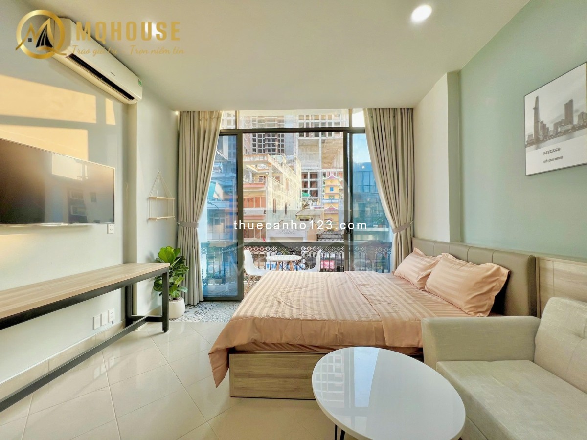 Hệ thống căn hộ mini cho thuê khu vực Trung Tâm Q1,3,10 - Ban công, thang máy, máy giặt riêng