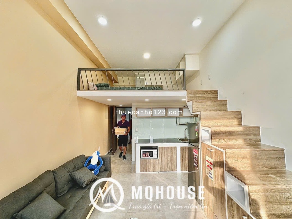 Cho thuê căn hộ studio dạng duplex – có thang máy, ban công – full nội thất cao cấp Q3,10,1