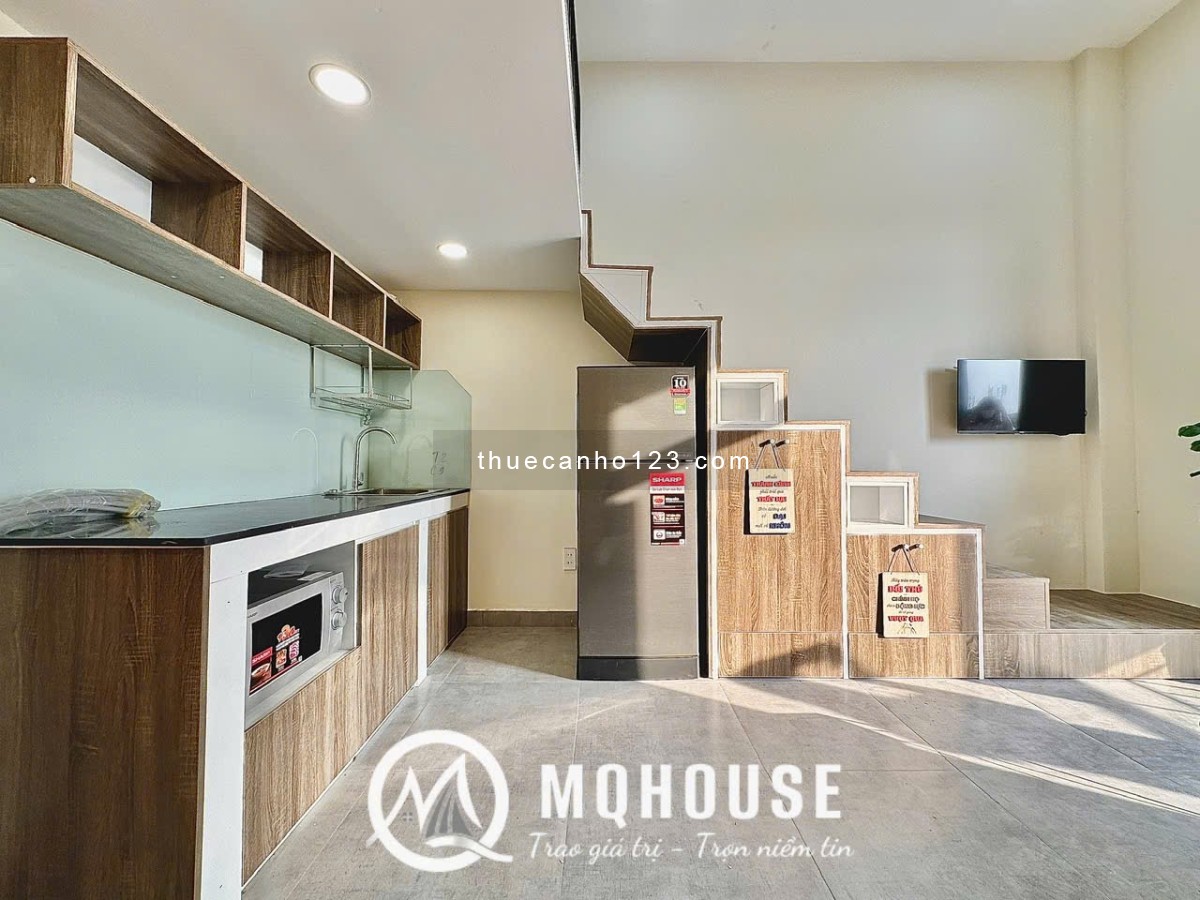 Cho thuê căn hộ studio dạng duplex – có thang máy, ban công – full nội thất cao cấp Q3,10,1