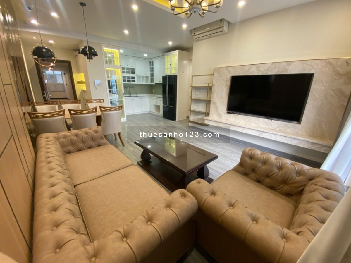 Cho thuê căn 3PN-2WC-105m2 chung cư Golden Mansion full nội thất cao cấp giá 25tr/th. LH 0932192028