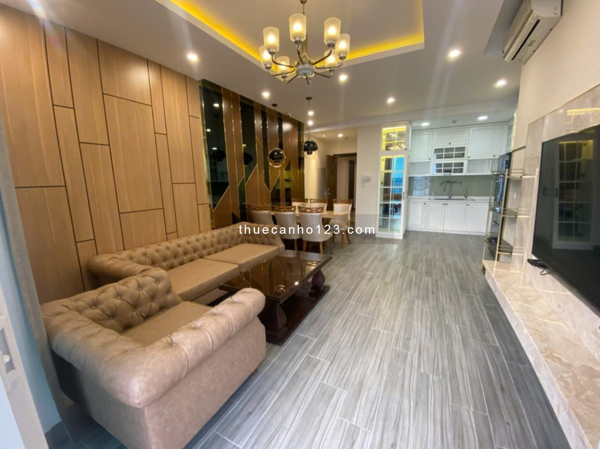 Cho thuê căn 3PN-2WC-105m2 chung cư Golden Mansion full nội thất cao cấp giá 25tr/th. LH 0932192028
