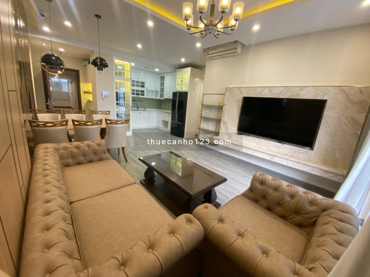 Cho thuê căn 3PN-2WC-105m2 chung cư Golden Mansion full nội thất cao cấp giá 25tr/th. LH 0932192028